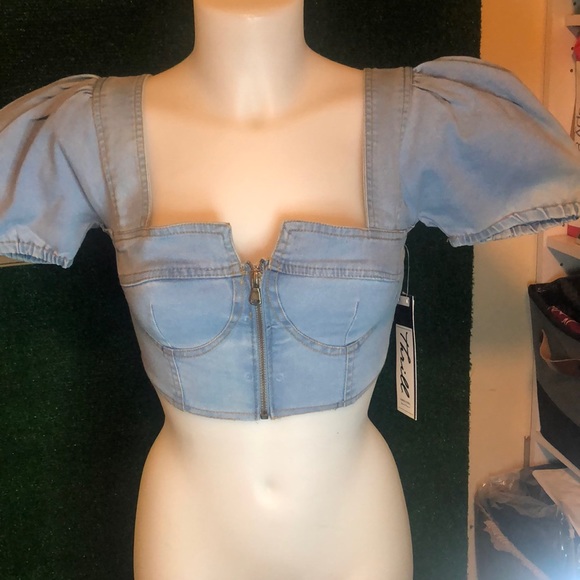 Denim Top - Picture 1 of 3